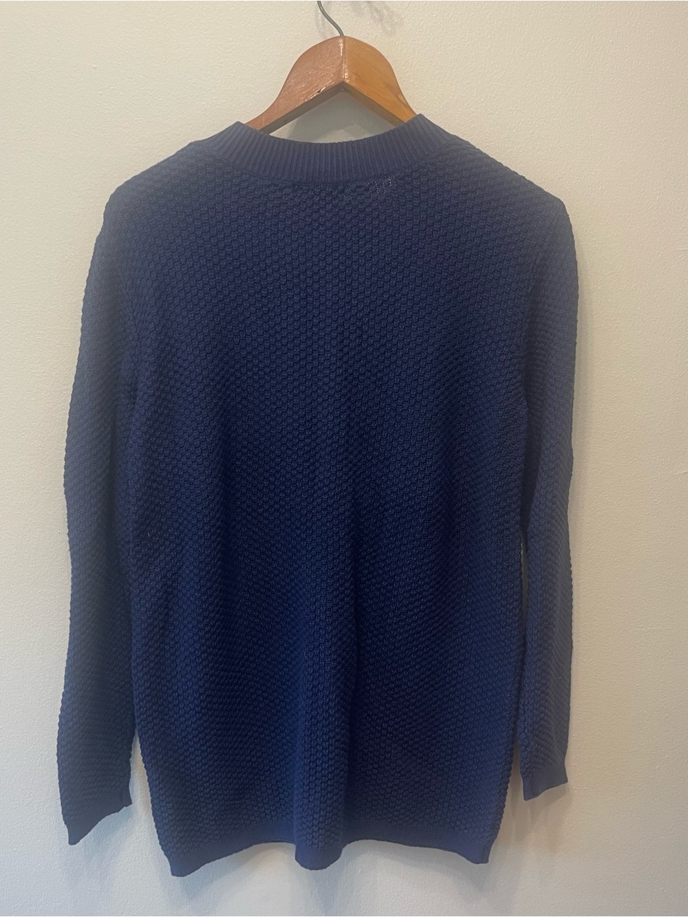 Rebecca Malone blue 100% cotton cardigan size medium - Picture 6 of 8